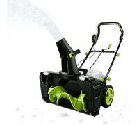 SIEEOUR Souffleur À Neige Alimenté par Batterie 3500w, Souffleur À Neige sans Fil 40v, avec Chargeur Rapide, Largeur 20 Pouces, Distance De Lancer 25 Pieds Et Double LED,pour Zones Domestiques