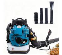 SIEEOUR Souffleur De Feuilles À Dos 4-Temps avec Débit d'air Maximum De 1700 M³/H, Souffleur De Feuilles À Dos À Essence Haute Performance, Livre 10 HP,pour Déneigement Robuste(Blue)