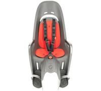Siège arrière de vélo avec adapteur pour porte-bagages Gris et Rouge