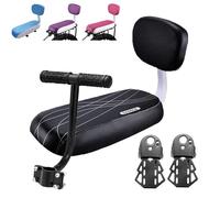 Siège arrière de vélo en cuir PU, coussin souple, support arrière résistant à l'eau, siège pour enfants avec dossier, accessoires de vélo Handle Grip