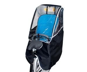 Siège arrière de vélo pour enfant - Protection contre la pluie - Poncho - Avec fenêtre transparente - Bandes réfléchissantes - Protection contre le vent - Housse de pluie pour - Siège de vélo