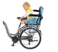 Siège Arrière Du Vélo Pour Enfants, Siege Velo Enfant, Commun A La Plupart Des Vélos, Âge Applicable 6 Mois - 6 Ans, Bonne Sstabilité, Garde - Corps En Forme De U (Bleu)