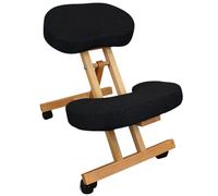 Vivezen Tabouret chaise ergonomique – siège assis-genoux bois pliable et réglable – 3 coloris