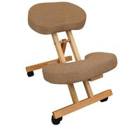 Vivezen Tabouret chaise ergonomique siège assis-genoux en bois pliable réglable – 3 coloris