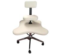 Siege Assis Genoux Chaise de Bureau à Genoux à Genoux, Chaises Ergonomiques à Pattes Croisées avec Un Angle D'inclinaison Réglable et Au Milieu du Dos, Tabouret de Jeu Sans Bras Confortable Moderne (