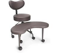 Siege Assis Genoux Chaise de Siège pour Enfants pour S'asseoir Les Jambes Croisées, Chaise Ergonomique à Genoux avec Repose-pieds, Tabouret de Méditation/chaise D'extérieur pour Salon de(Color:Marron)