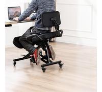 siege assis genoux pipersong meditation chair Chaise de bureau à genoux réglable, siège ergonomique correcteur de posture avec bras et roulettes coulissantes lisses pour bureau à domicile, chaise/tabo