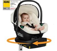 Siège auto avec base ISOFIX - LIONELO Astrid i-Size PLUS 180° - ADAC - Cosi bébé 40-87 cm - Beige