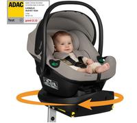 Siège auto avec base ISOFIX - LIONELO Astrid i-Size PLUS - ADAC - Cosi bébé 40-87 cm - Beige Taupe