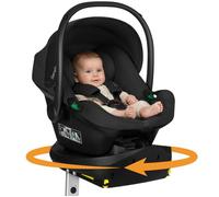 Siège auto avec base ISOFIX - LIONELO Astrid i-Size PLUS - ADAC - Cosi bébé 40-87 cm - Noir