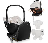 LIONELO MOXIE i-Size SET Siège Auto pour Bébé Avec Base 40 à 87 cm Porte-bébé Fixation et stabilisation ISOFIX Support stabilisateur Protection latérale, Réglage de l'Appui-Tête Insert Dri-Seat