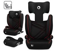 Siège-auto bébé évolutif LIONELO Hugo i-Size - ISOFIX - 100-150 cm - Groupe 2/3 - Têtière réglable en hauteur - Noir-Rouge