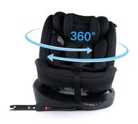 Siège auto bébé i-Size 360° ISOFIX homologué ECE R129, 0-36 kg 40-150 cm dos/face route 0-12 ans, taille 46x51x80 cm, noir