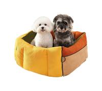 Siège Auto Chien | avec Poches Et Ceinture De Sécurité Lit Doux 2-en-1 Animal - Grand Transporteur pour Chat - pour Voyage Intérieur Extérieur Camion SUV Voyage Routier Shopping Transport Public
