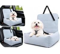 Siege Auto Chien - Beth Bleu Clair - Polyester - 55 x 46 x 12 cm