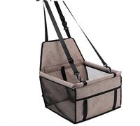 Siege Auto Chien, Panier Chien Voiture Hamac Pliable for Animaux de Compagnie, Panier de Transport for Chats, siège Auto, Voyage Stable et Pliable(Coffee)