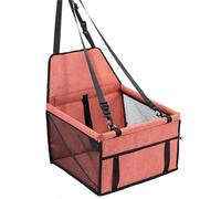 Siege Auto Chien, Panier Chien Voiture Hamac Pliable for Animaux de Compagnie, Panier de Transport for Chats, siège Auto, Voyage Stable et Pliable(Orange)
