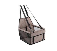 Siège Auto Chien pour Chats Stable Pliable Voyage Chien Siège Voiture Housse Pliant Hamac Animaux Transporteurs Sac Panier Transport(Coffee)