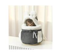 Siège Auto Chien pour Petits Chiens Cat Nest Mascottes Maison Extérieur Voyage Chihuahua Sac Transport pour Chiots À Dos Chaud pour l'hiver(Greya,L-Suit 3-5kg)