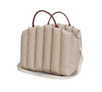 Siège Auto Chien pour Voyage Sac À Main Luxe Hiver Chaud Amovible Portable Extérieur Sécurités Siège pour Chien Compagnie Est Confortable(Light Khaki,L 3-7.5kg)