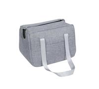 Siège Auto Chien Sac À Bandoulière Portable en Lin Simple, Idéal pour Chats Et Chiots, Motif Ours Peluche Petit Chien(L)