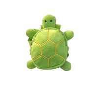 Siège Auto Chien Sac À Dos en Forme Tortue pour Chiot Fournitures pour Animaux Compagnie D'école pour Collation pour Chien Doux Grande Capacité(Green)