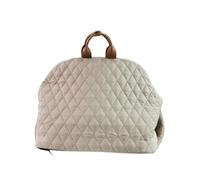 Siège Auto Chien Sac Fourre-Tout De Transport Luxe Décontracté pour Chien Chat, Porte-Voiture, Rehausseur Siège(Beige,S)