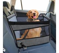Siège Auto Chien Sécurisé, Panier Voiture Chien Confortable, Protection Voiture Chiens avec Fenêtre Aérée, Sangle Réglable, Compatible avec Tous Véhicules (49x49x38cm)