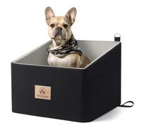 Siege Auto Chien, Siège Auto pour Animaux Amovible et Lavable, Rehausseurs sièges Autos pour Taille Moyenne, Antidérapant Siege Chien Voiture - Noir