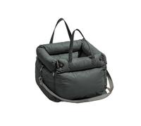 Siège Auto Chien Tour Sortie pour Animaux Compagnie en Hiver Siège Voiture Luxe Faux Matière synthétique pour Chien Chat Rehausseur Lit Confortable pour Voyage(Gray)