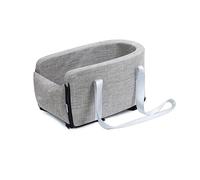 Siège auto d'hiver et toutes saisons pour petit chien et chat, sac à main portable avec coussinet amovible et lavable, large vision pour soulager le mal des transports, lit de voyage (café, 25 x 50 cm