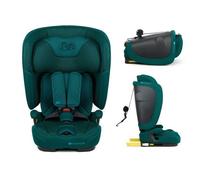 Siège-Auto Enfant Kinderkraft FIX2GO I-SIZE, 76-150 cm, 15 Mois à 12 Ans, ISOFIX, Dossier Pliable, Facile à Transporter, Vert