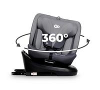 Siège-Auto Enfant Kinderkraft I-GROW I-SIZE, 40-150 cm, Pivotant 360°, ISOFIX, Harnais 5 Points, Appui-Tête 12 Niveaux, Gris
