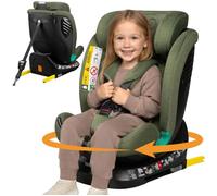 Siège auto évolutif 40-150 cm LIONELO Bastiaan One i-Size - Base pivotante 360° - ISOFIX - Groupe 0+/1/2/3 - Vert