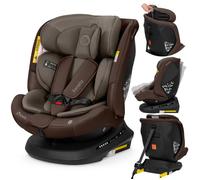 Siège auto évolutif 40-150 cm LIONELO Bastiaan PLUS i-Size - Base pivotante 360° - ISOFIX - Groupe 0+/1/2/3 - Chocolat