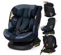 Siège auto évolutif 40-150 cm LIONELO Bastiaan PLUS i-Size - Base pivotante 360° - ISOFIX - Groupe 0+/1/2/3 - Bleu