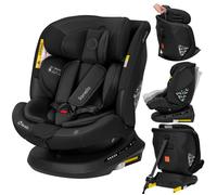 Siège auto évolutif 40-150 cm LIONELO Bastiaan PLUS i-Size - Base pivotante 360° - ISOFIX - Groupe 0+/1/2/3 - Noir