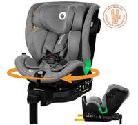 Siège-auto évolutif 40-150cm LIONELO Harmony iSize - Pivotant 360° - ISOFIX - 60% bambou - Groupe 0+/1/2/3 - Gris