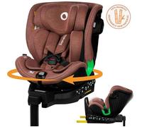 LIONELO Harmony I-SIZE Siège auto pivotant à 360° pour enfants de 40 à 150 cm, montage avec ISOFIX + pied stabilisateur, appuie-tête et dossier réglables, insert de réduction Dri-Seat (Red Brick)