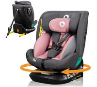Siège-auto évolutif LIONELO Bastiaan One i-Size - Base pivotante 360° -ISOFIX - 40-150 cm - 0 -36 kg - Groupe 0+/1/2/3 - Rose