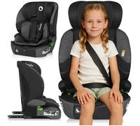 Siège auto évolutif LIONELO Levi Fix i-Size - ISOFIX - 76-150 cm - Assise large - Groupe 1/2/3 - Gris
