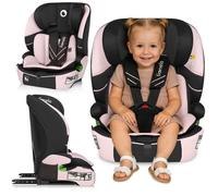 Siège auto évolutif LIONELO Levi Fix i-Size - ISOFIX - 76-150 cm - Assise large - Groupe 1/2/3 - Rose
