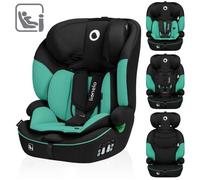 LIONELO Levi i-Size siege auto de 9 à 36 kg, groupe 1 2 3, protection latérale, protection pour la tête, ceintures à 5 points, appui-tête réglable, insert Dri-Seat (NOIR)