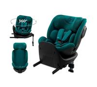 Kinderkraft XRIDER2 I-SIZE 40-125 cm, Siège auto bébé 0 à 25 kg évolutif, 0-7 ans, Isofix 360° pivotant, FWF, RWF, Protections latérales, Harnais Internes à 5 Points, Vert