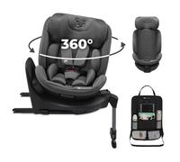 Siège Auto Kinderkraft XRIDER 2 i-Size 40-150 cm Inclinable ISOFIX 360° RWF/FWF Gris + Organisateur Voiture