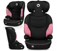 Siège auto LIONELO Lars i-Size - 100-150 cm - Groupe 2/3 - Appui-tête reglable - Noir/Rose