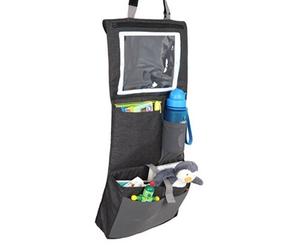 siège auto organisateur 31 x 60 x 6 cm polyester noir