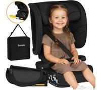 Siège auto pliable LIONELO Orin i-Size - ISOFIX - 100 - 150cm - Inclinable - Siège large et confortable - Porte-gobelet - Noir