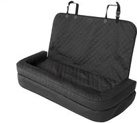 Siège de voiture pour chien, caisse pour chien, lit pour chien, caisses de transport, banquette arrière, couverture pour chien, panier pour chien, panier pour chat de petite taille, 135 x 45 cm, noir