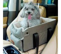 Siège Auto pour Chien Chat, Siège d'auto pour Chiens de Petite Taille avec Ceinture de sécurité Stable, Siège rehausseur de Voiture Amovible et Lavable, Console Centrale pour Chiens et Chats